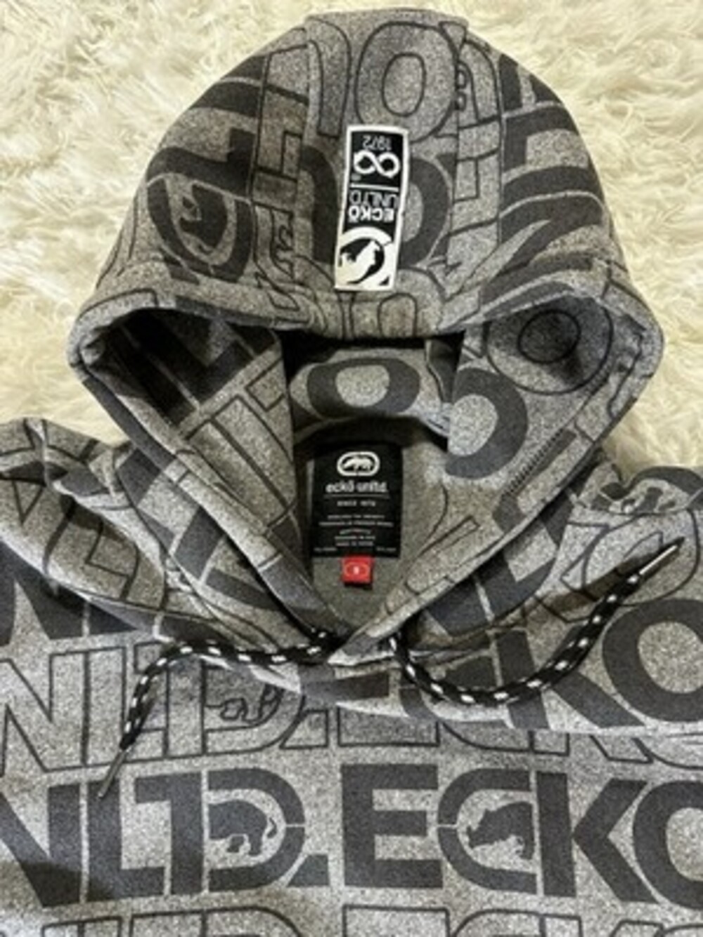 Ecko Unltd All Over Logo Hoodie Mens size XL New With Tags! - Picture 6 of 14